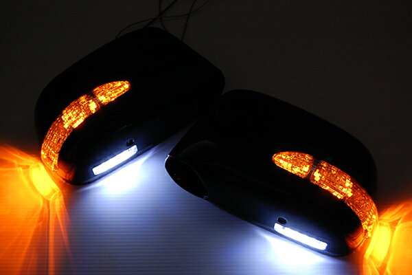 【Revier(レヴィーア)】ステップワゴン(RF1/2) LEDウインカードアミラーウェルカムランプ 純正色塗装済みB92P/NH624P/NH578/ クロームメッキ