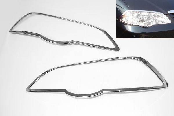 在庫処分！オデッセイ(RA6〜9) クロームメッキヘッドランプリム 左右セット //RA7/RA8/RA9/ODYSSEY/ヘッドライトリング/ヘッドランプリング/ヘッドライトリム