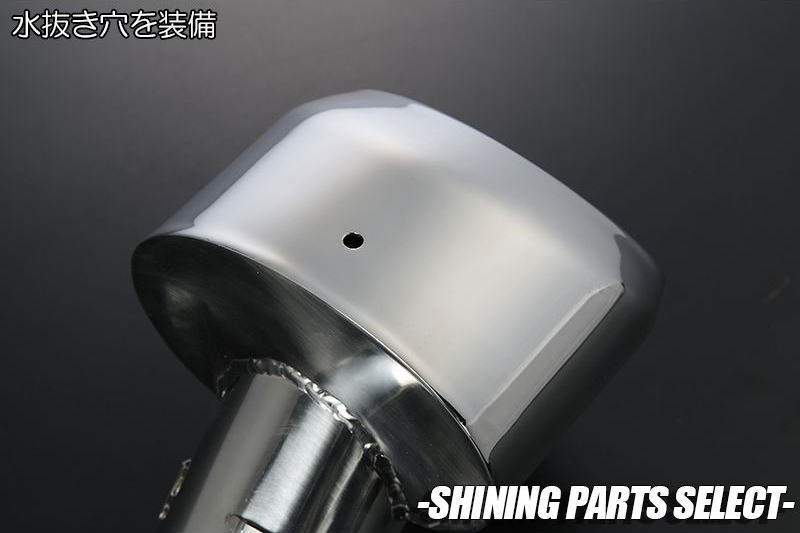 メッキ調鏡面仕上げ S700系 アトレー ハイゼットカーゴ マフラーカッター // S700V S710V S700W S710W デッキバン サンバーバン ピクシスバン ディアス カスタム パーツ マフラー 3