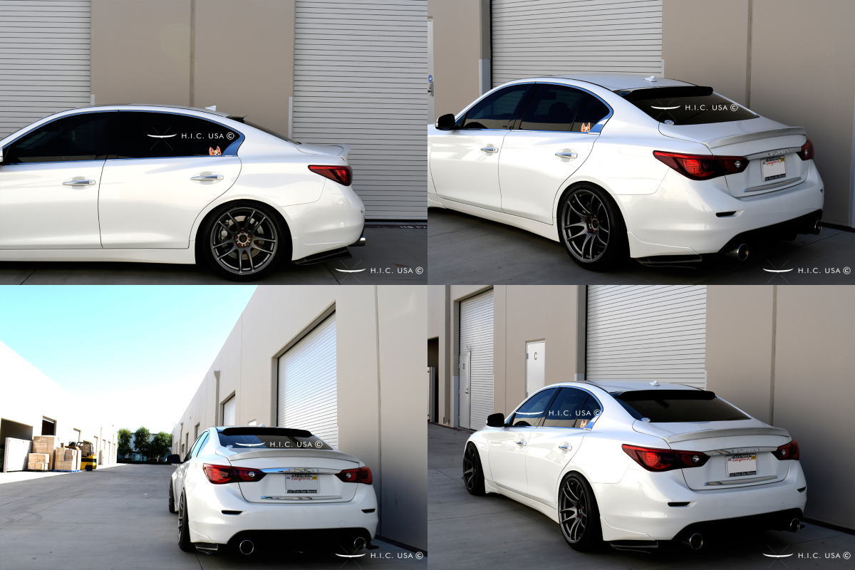 期間限定価格！V37型スカイラインセダン H.I.C.製 リアルーフバイザー //リアバイザー/スモークバイザー/ウイング/リアルーフスポイラー/HNV37/HV37/RV37/YV37/ZV37/インフィニティQ50/INFINITI/SKYLINE SEDAN