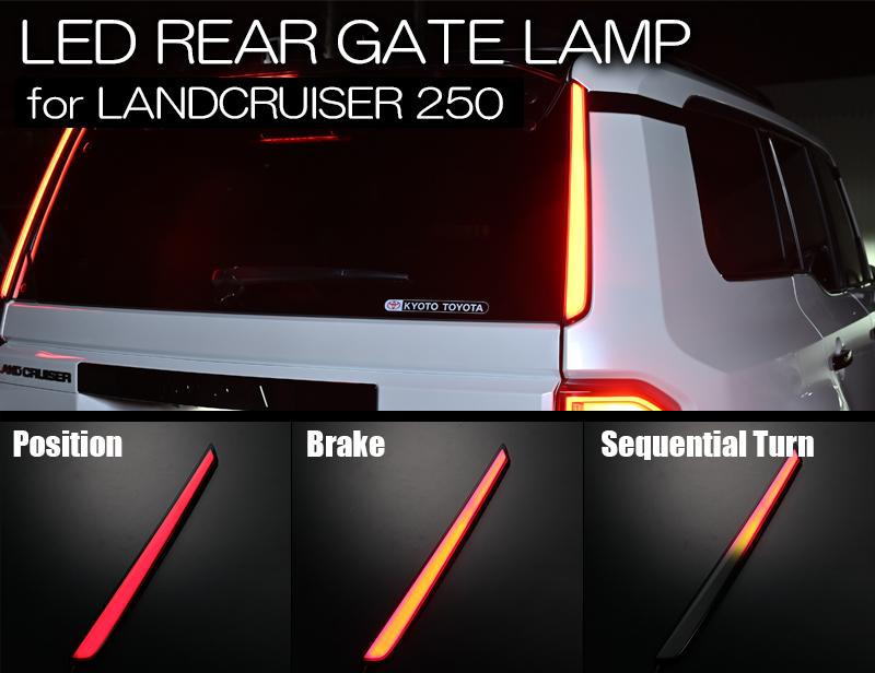 樂天商城 - ランドクルーザー250 LEDリアゲートランプ 左右 - テールランプ テール テールライト LEDテール LEDテールランプ ランクル250 ランドクルーザー 250 TRJ250W GDJ250W