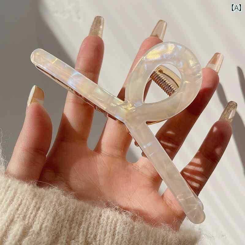 高級 金属 アセテート ヘア ピン、 フェミニン、 後 頭部用の 特大 グラバー クリップ、 シャーク クリップ、 ヘア ピン クリップ、 帽子、 夏