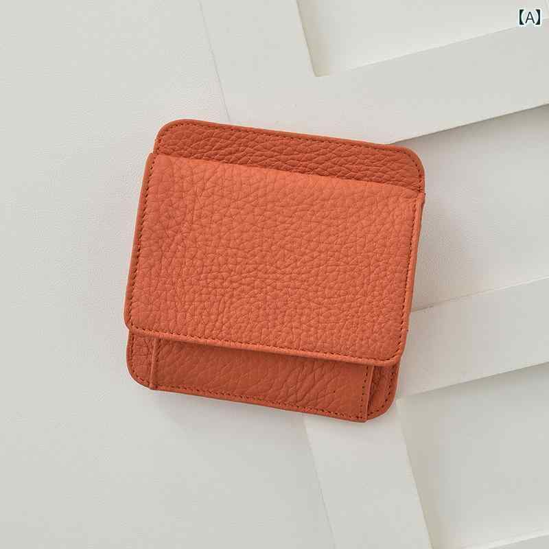 トーゴ初 層 牛 革 ショート ウォレット レディー スニッチ ソフトレザー 運転 免許 証小 銭入れ バックル イン カードホルダー