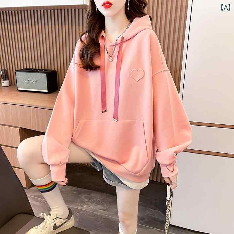 大きい サイズの 女性の 偽 ツーピース スウェットシャツ 女性の 秋の 服 2022 新しい 韓国 スタイルの ゆったりと した 外国 風の 春と 秋の 薄手の トップスと ジャケットのサムネイル