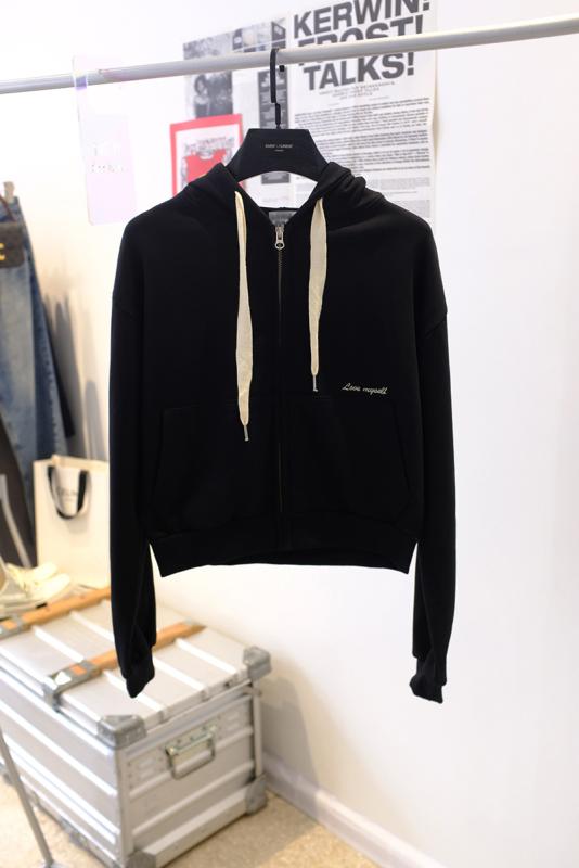 スポット 韓国 東大 門 春と 秋の 新しい 刺繍 ショート ルーズ 大きい サイズ フード 付き ジッパー カーディガン トレーナー 女性の ための