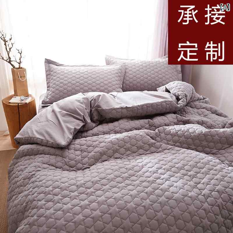 厚くて 暖かい 綿 洗浄 綿 キルティング キルトカバー カスタマイズ された 純 綿 プラス 綿 キルティング エアコン キルト デュアル 目的 キルトカバー カスタマイズ