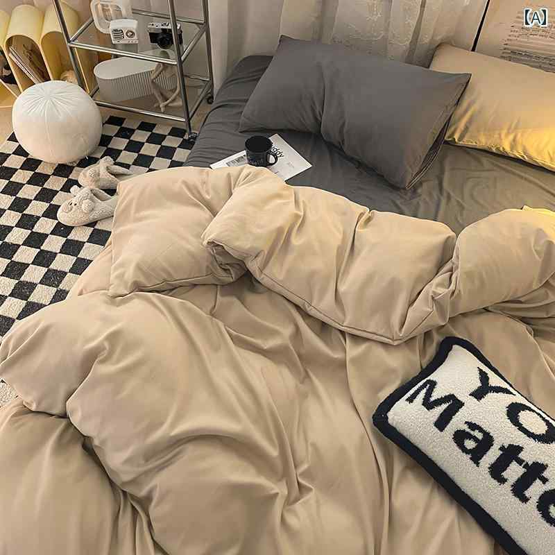 ジェントル ガーリー ハート イン ブロガー 風 水 ウォッシュ コットン 4点 セット ミックス アンド マッチ レッドと ピンク キルトカバー 1 . 8 シーツと フィット 3点 セット