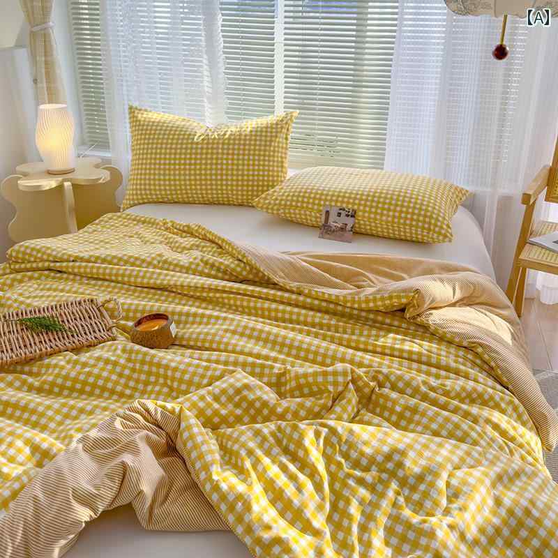 シンプルな イン ガール スーパー ソフト小さな フレッシュ ベージュ小さな グリッド 夏 クール キルト 夏 薄い キルト シングルと ダブル エアコン キルト