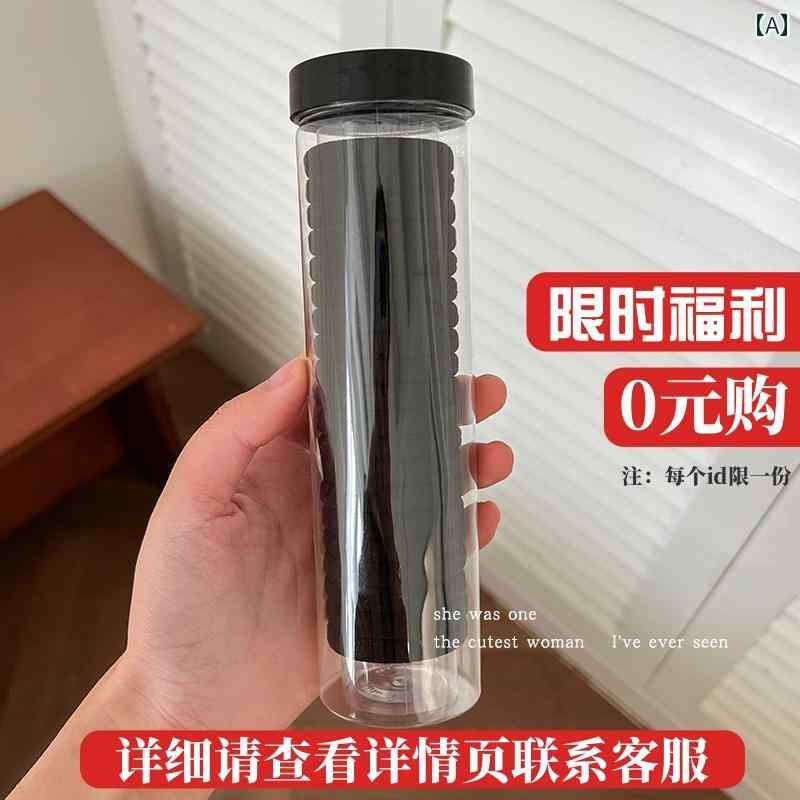 女性用 ゴム バンド ヘア バンド、高 弾性と 耐久性、 厚い ハイ ポニーテール ヘア ホルダー、 2023 新しい 黒 髪 ロープ