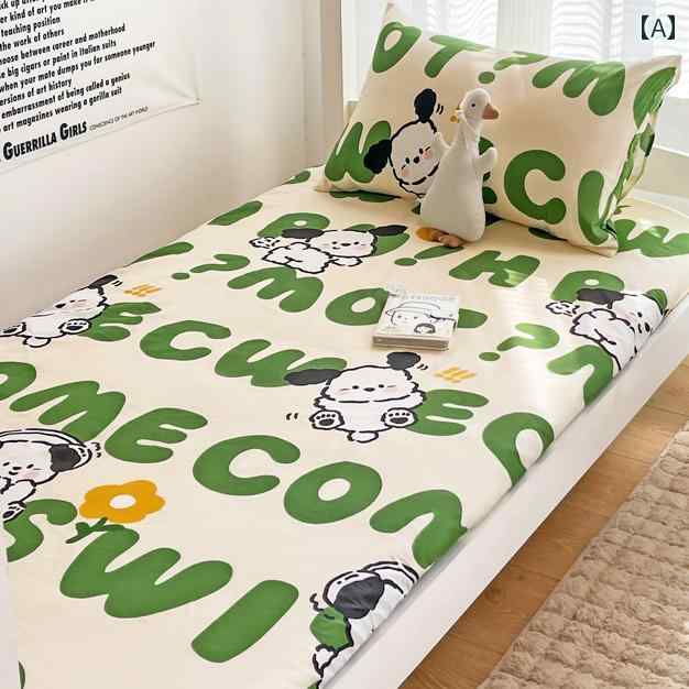 Ins style 学生 専用 純 綿 ボックス シーツ 90× 190 綿 シーツ 寮用 シングル マットレス マットレス カバー 3点 セット