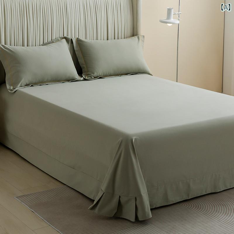 純 綿 起 毛 ベッド シーツ シングル大 サイズ 綿 100枚 大型 シーツ 家庭用 特大 睡眠 シーツ 245× 270センチメートル シート