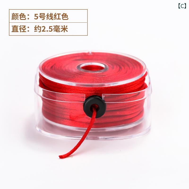 赤い ロープ 編 組 ハンド ロープ 赤い ロープ ブレスレット 編 組 ロープ 赤い 糸 編 組 中国の 結び目 ヒスイの 糸 ストランド 手作り diy 材料