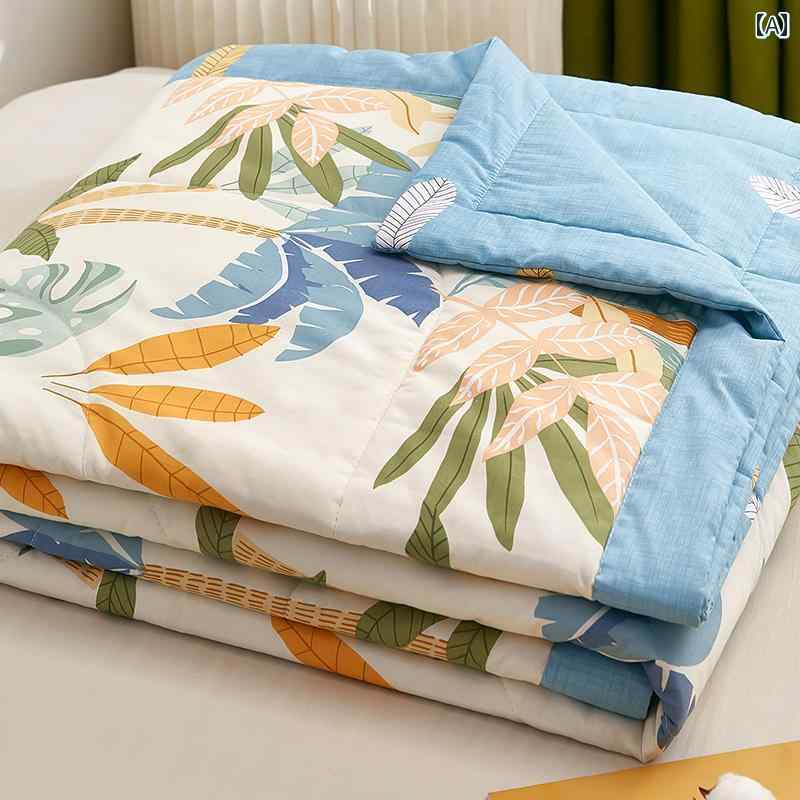 純 綿 サマー キルト、 純 綿 サマー クール キルト、 シングル サマー エアコン キルト、 洗濯 機で 洗える 薄手の キルト、 洗える 薄い エアコン キルト