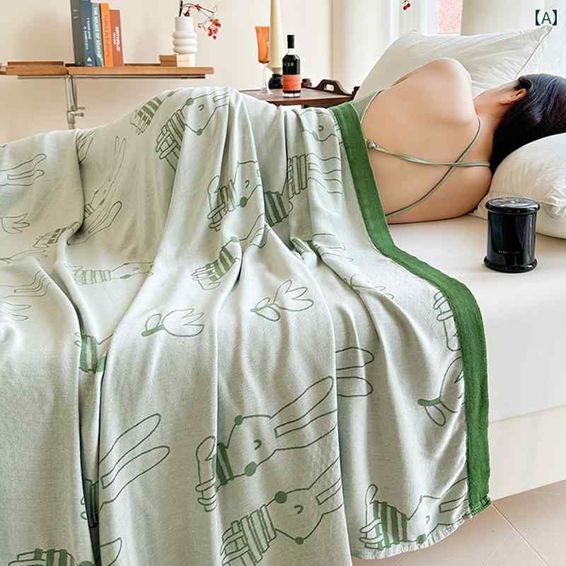 竹 繊維 ブランケット、 ガーゼ ブランケット、 タオルケット、 夏用 薄型 エアコン ブランケット、 コールド ブランケット、 夏 涼しい キルト、 ソファ ブランケット、 昼寝