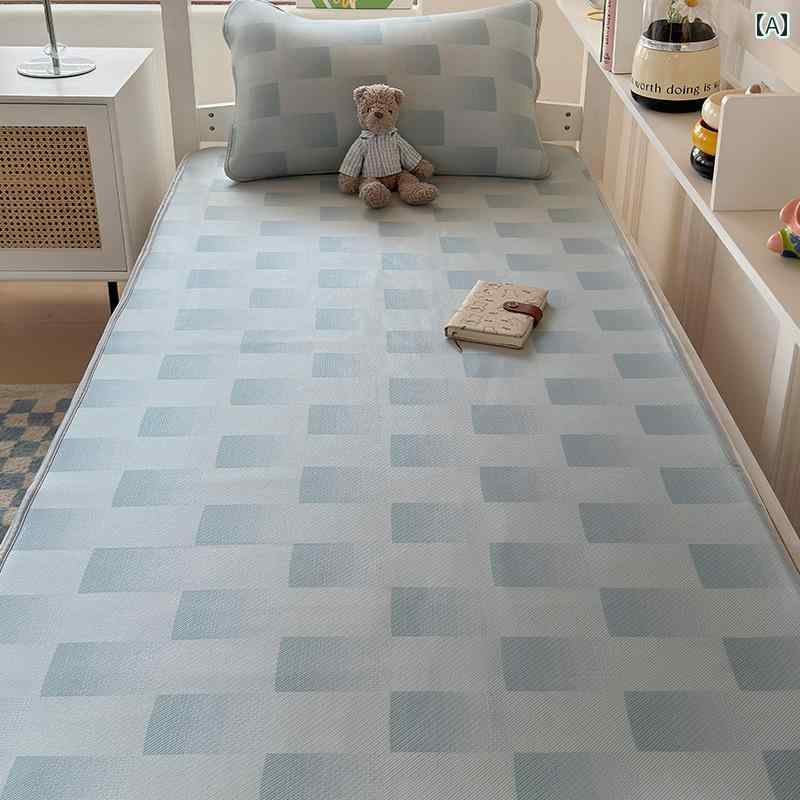 特別な アイス シルク マット 学生 寮 夏 シングル 90× 190 空調 マット 洗濯 機 洗い 可能 夏 2024 新しい スタイル