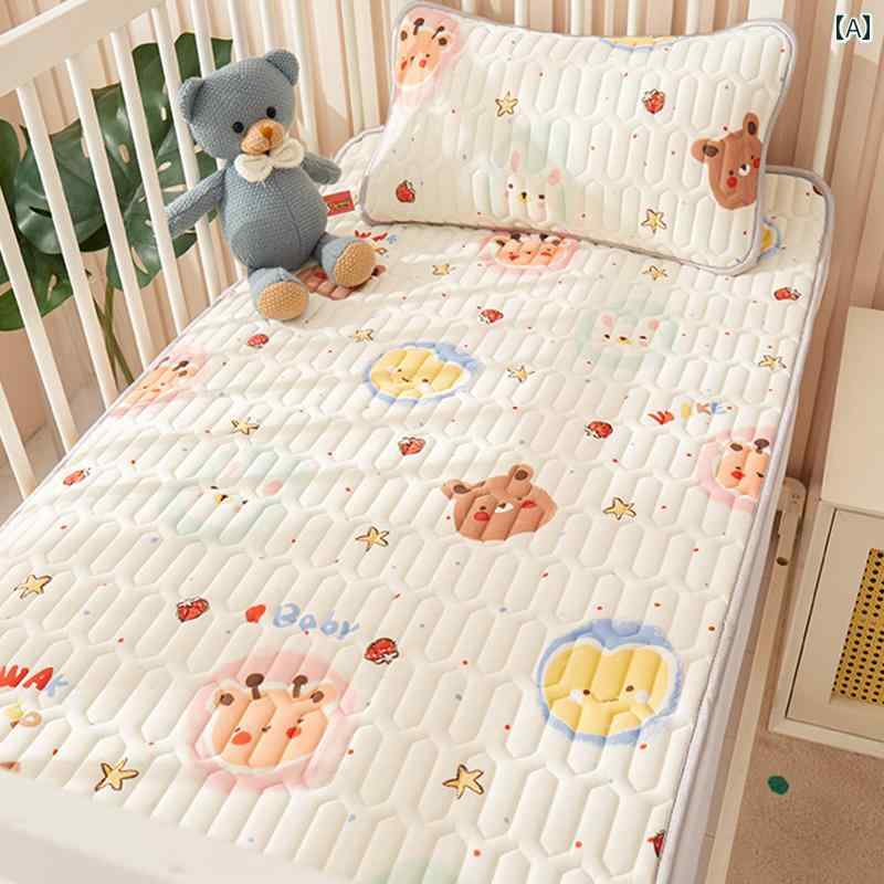 ベビー アイス シルク ラテックス マット 夏 幼稚園 クール ソフト マット 赤ちゃん 昼寝 特別な スプライス マットレス マットレス