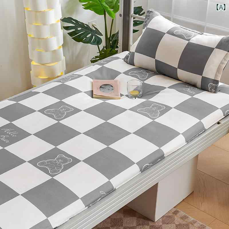 学生 純 綿 マットレス カバー 90× 190 大学生 中学生 高校 大学 シングル 綿 パッド キルトカバー マットレス カバー