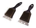 キャプテンスタッグ(CAPTAIN STAG) バーベキュー用 ブラシ 網・鉄板用ブラシ ブラック レスト M-7628/UZ-13218(4)