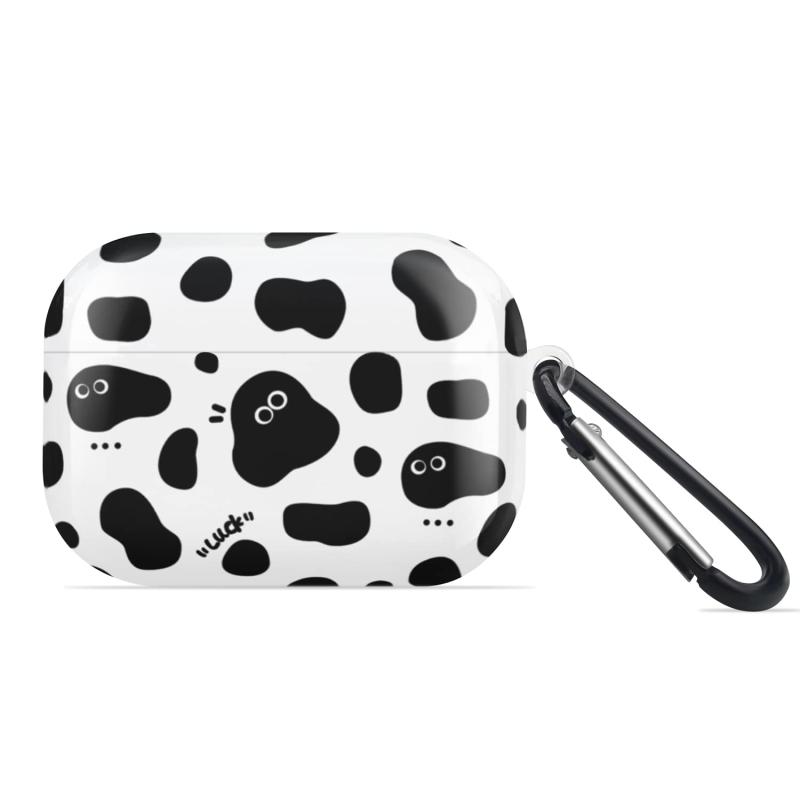 AirPods 用 ケース AirPod ケース おしゃれ かわいい 可愛い おもしろい 乳牛柄 エアポッツ ケース カバー 韓国 ins風 萌え 動物柄 牛柄 AirPods ケース 分離式 全面保護 耐衝撃 キズ防止 ワイヤレス