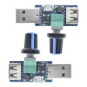 Ren He 2個セット USBファン 速度コントローラー 無段階調節 DC 5V ミニ 回転制御 ポテンショメータ スピードコントローラ レギュレーター 変速スイッチ LED調光・USB扇風機風量・ボリューム・テ