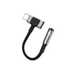 2in1 タイプC イヤホン変換 アダプタ 急速充電 USB C イヤホンジャック 二股 Type-C イヤホン 3.5mm 変換ケーブル USB DACチップ搭載 HIFI音質 音楽/通話 音量調節可能 for MacBook/Air Pro/iPad