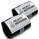 HEAVY MISSION(ヘビーミッション) リストラップ 手首サポーター ウェイトトレーニング 2枚組 60cm×8cm 筋トレ リストストラップ 手首固定 ウエイトトレーニング(4)