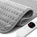 Merpin ホットマット 電気ホットマット 一人用 約40*76cm ホットカーペット 6段階温度調整 4種類の時間帯タイミング設定 電気座布団 省エネ 防寒対策 洗濯可能 過熱防止 腹/(2)