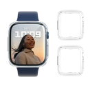 【2枚セット】Wiki VALLEY 対応 Watch Series 8 / 7 45mm用 ケース アップルウォッチ保護カバー 高透過TPU 3D全面保護ケー...