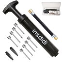insdidi 12点セット ボールポンプ 空気入れ ボール用 ハンドポンプ スイムインフレータブルポンプ スポーツボールポンプ(サッカーボール、バスケットボール、バレーボール、水球、ホバー(3)