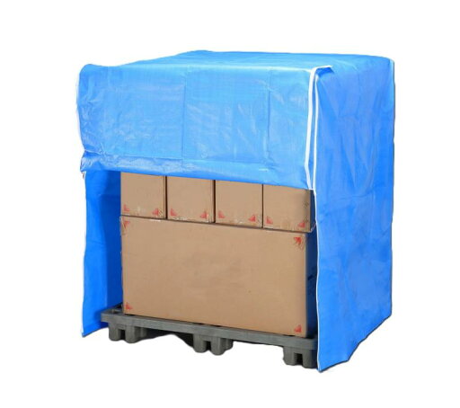 エスコ(Esco) 1200x1200x1300mm パレットカバー(ファスナー式/青) EA985PK-2 エスコ(Esco) 1200x1200x1300mm パレットカバー(ファスナー式/青) EA985PK-2