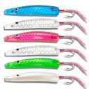 弓角 日本伝統漁具(6本)2サイズ(4.3cm/6cm) ユミヅノ 遠投 青物 回遊魚 ブリ ハマチ サワラ サゴシ アジ サバ シーバス(4)