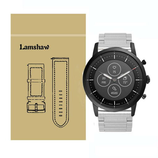Lamshaw バンド 対応 Fossil Collider HR, ステンレス メタル ベルト 交換バンド 対応 Fossil Hybrid Smartwatch HR Collider/Fossil Collider Hybrid スマートウォッチ Lamshaw バンド 対応 Fossil Collider HR, ステンレス メタル ベルト 交換バンド 対応 Fossil Hybrid Smartwatch HR Collider/Fossil Collider Hybrid スマートウォッチ