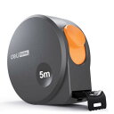 Deli メジャー・巻尺 スチール製巻尺 5mX19mm 手を切るのを防ぐ 高精度 太く硬くなった工学用巻尺 防水性、耐摩耗性、耐落下性 装飾図面や地図作成のための測定ツール 家庭用巻尺