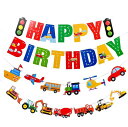Paready 誕生日 飾り付け バースデー ガーランド 飾り セット デコレーション Happy Birthday ペーパー 装飾 飾り付けセット ハーフバースデー 100日 お祝い インテリア カラフル 女の子 男の子 子(3)