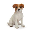 ウービア お座りジャックラッセルテリア 4.5×3×5cm 人形 フィギュア 置き物 アニマル 動物 ガーデン 装飾 犬 イヌ H23150(3)