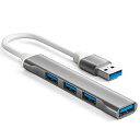 USB 3.0ハブ 4イン1 USBポートハブスプリッター ウルトラス...(2)