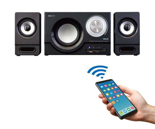 X-BEAT 2.1ch Bluetooth スピーカー 31W出力 サブウーファー 高音質 PC用 BZSP-30AIU(BK)II X-BEAT 2.1ch Bluetooth スピーカー 31W出力 サブウーファー 高音質 PC用 BZSP-30AIU(BK)II