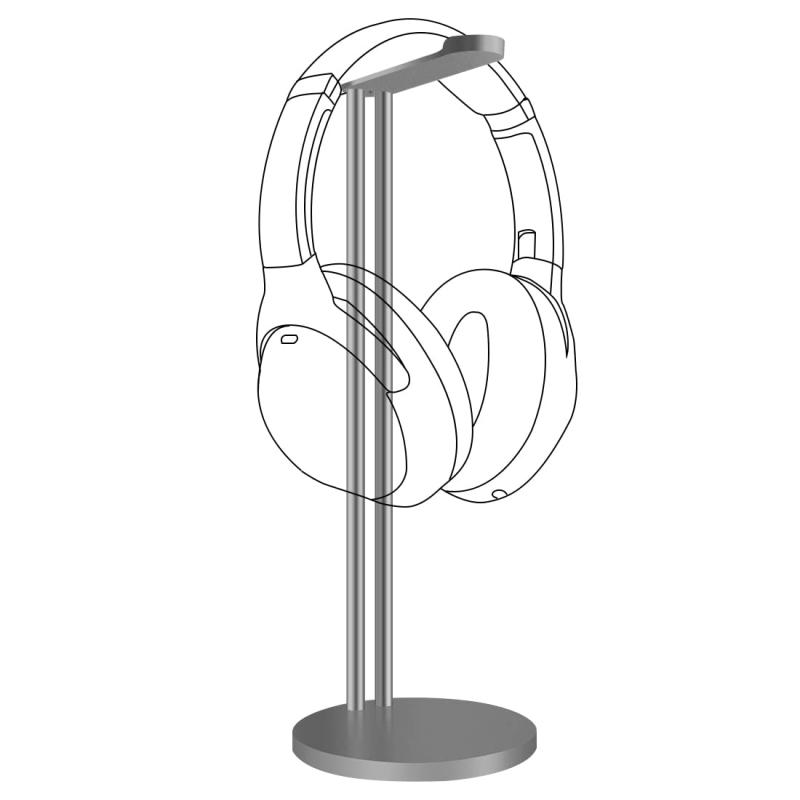 Geekria Aluminum Alloy Headphone Holder for Over-Ear Headphones, Gaming Headset Holder, Desk Display Hanger