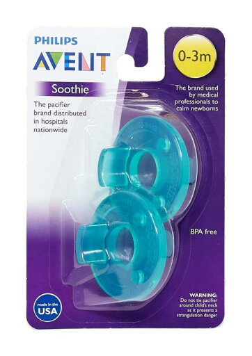 Philips 2 Pack AVENT Soothie Pacifier, Green, 0-3 Months Philips 2 Pack AVENT Soothie Pacifier, Green, 0-3 Months