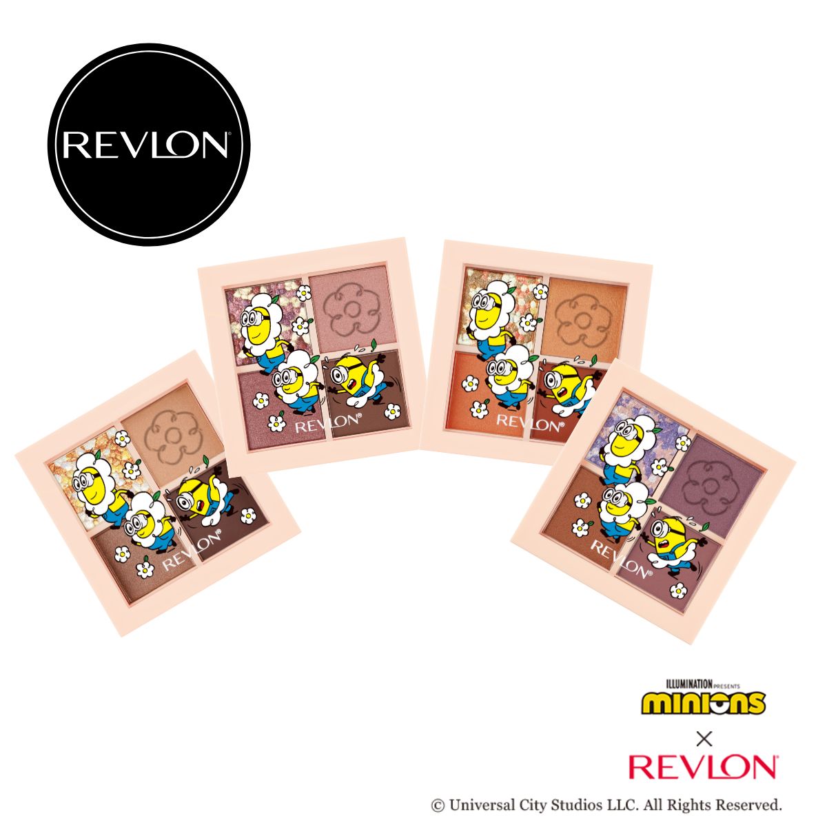 【公式】レブロン ダズル アイシャドウ クアッド （ミニオン パッケージ）3.0g 日本企画 マルチパレット アイシャドウ パレット 全4色 数量限定 MINIONSのサムネイル