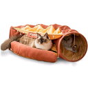 メガ割2025福袋-猫 トンネル 猫ハウス キャットトンネル 折りたたみ 猫 おもちゃ 猫遊び 収納便利873