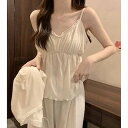 25パジャマ3点セット 服 レディース ファッション シンプル 可愛いパジャマ 胸パッド付きです福袋 kanxia24043パジャマ3点セット 服 レディース ...