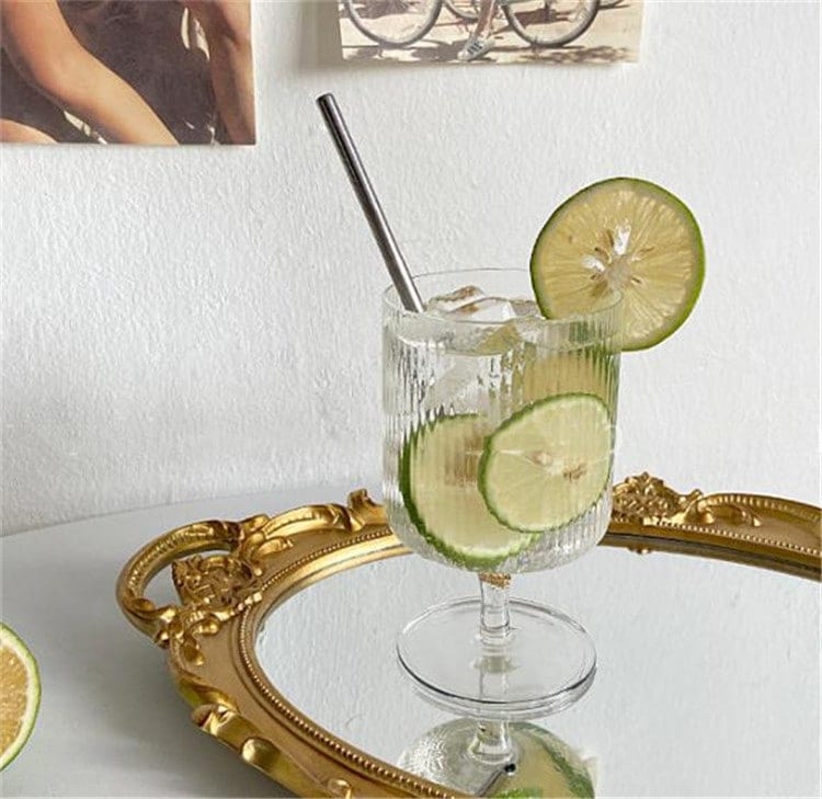 早い者勝ち カップ ストライプ シンプル コーヒーカップ ビバレッジカップ ゴブレット