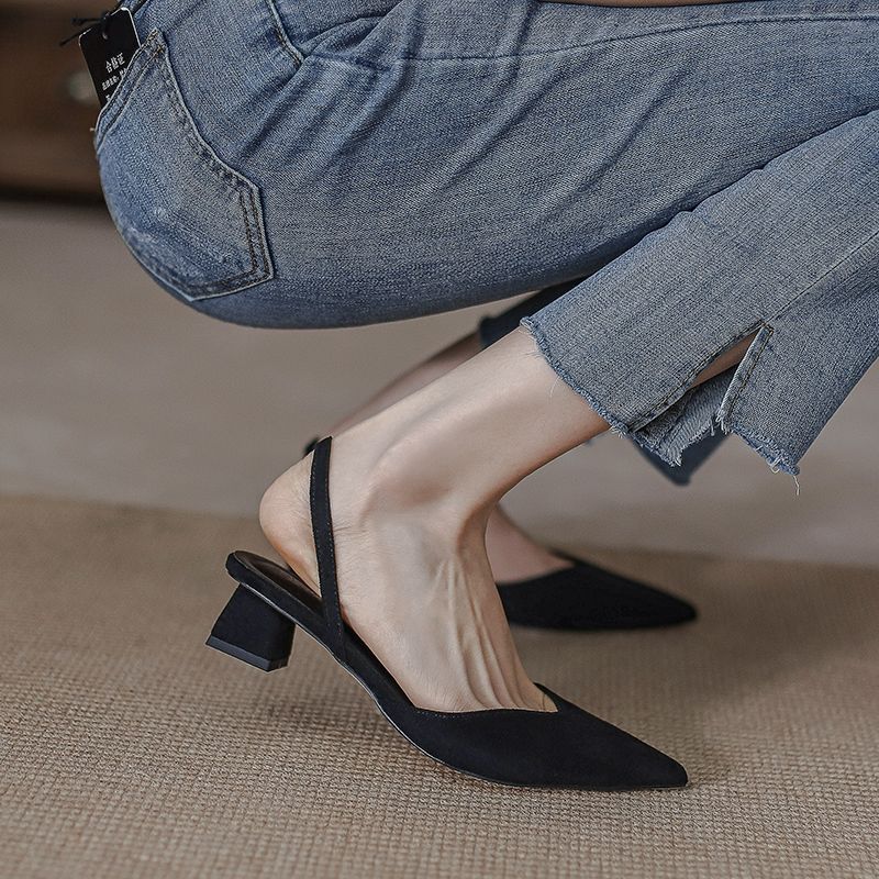 今っぽ!ストラップ サンダル 靴 レディース ストラップサンダル おしゃれ ミドルヒール ヒールサンダル パンプス ヒールパンプス 韓国ファッション