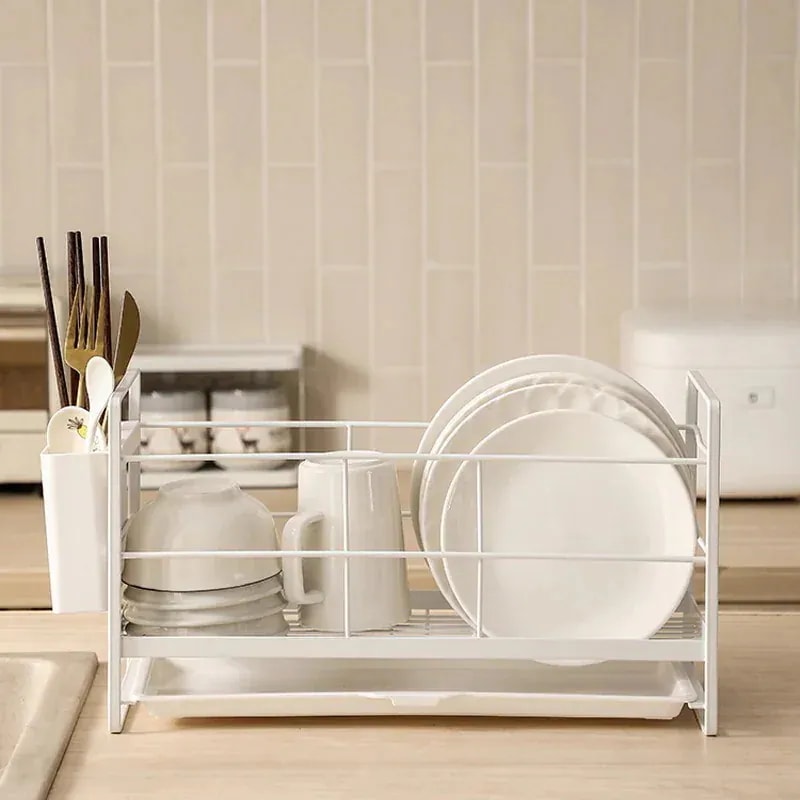 水切りかご シンク上 スリム 水切りカゴ 水切りラック キッチン 収納 水切りバスケット ディッシュラッ..