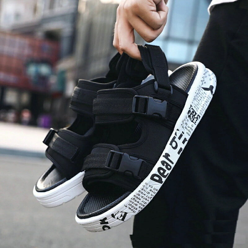 18.5-28cm メンズ/男の子用 厚底 サンダル ファッション 快適な キャンバスサンダル 2つの着用方法 サンダル/スリッパ 毎日履きたい