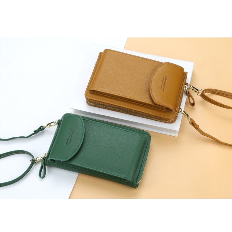 お財布ポシェット スマホポーチ ミニショルダーバッグ 長財布 レディース ウォレットバック 斜めがけ