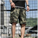 ハーフパンツ メンズ カーゴパンツ ショートパンツ ショート丈 迷彩柄 大きいサイズ カジュアル ミリタリー アメカジ お兄系 ファション アウトドア