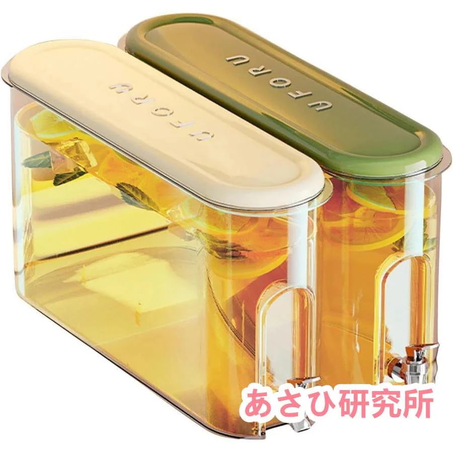 麦茶ポット ピッチャー お茶ポット冷水筒 冷蔵庫ポット 蓋付き 大容量 4L 透明 ドリンクサーバー 広口 卓上 麦茶ポット 冷蔵庫ジャグ 蛇口付き 冷蔵庫バー