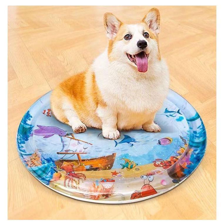ペットベッド マット ウォーターベッド 水遊びマット ひんやりマット 猫 100cm 夏 暑さ対策 プレイマッ..